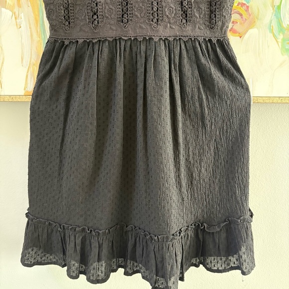 Altar’d State Black Boho Mini Dress Size S - Picture 10 of 11
